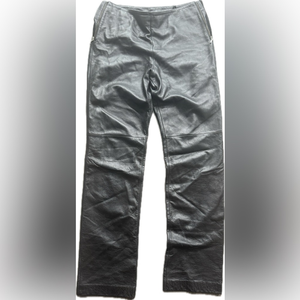 Women’s Genuine Leather Pants - DANIER - size 4